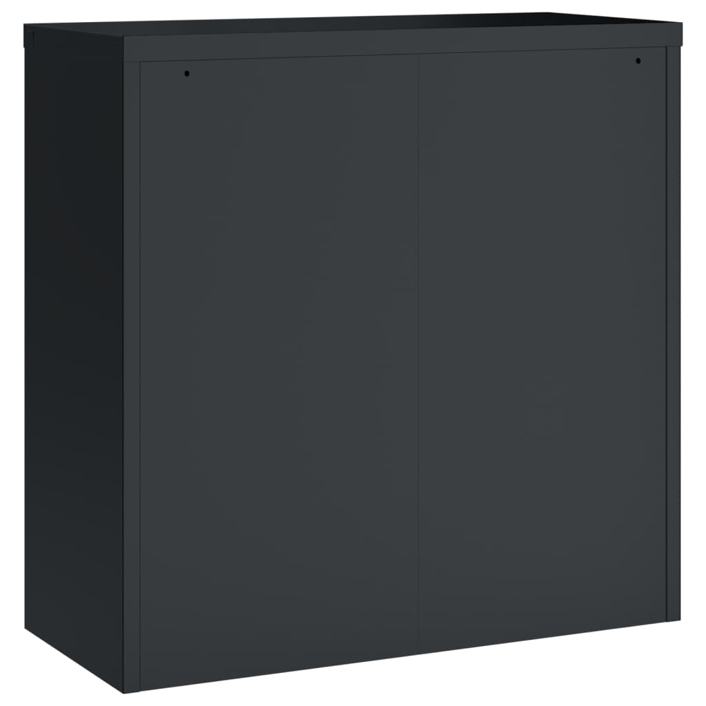 vidaXL File Cabinet Anthracite 90x40x130 cm Steel