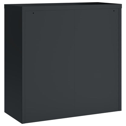 vidaXL File Cabinet Anthracite 90x40x130 cm Steel