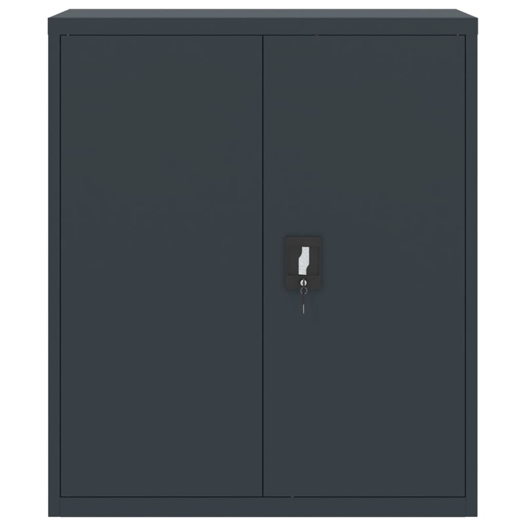 vidaXL File Cabinet Anthracite 90x40x145 cm Steel