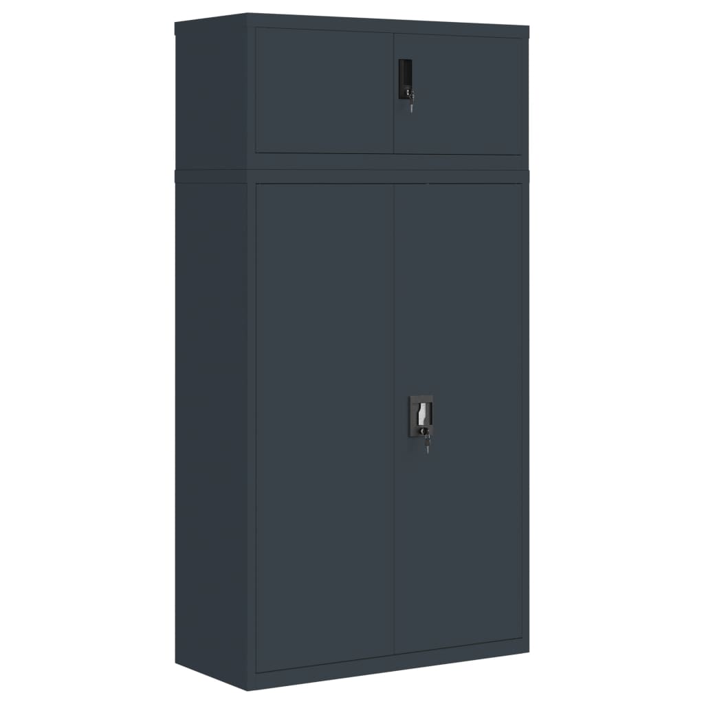vidaXL File Cabinet Anthracite 90x40x180 cm Steel