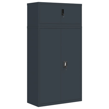 vidaXL File Cabinet Anthracite 90x40x180 cm Steel