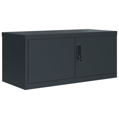vidaXL File Cabinet Anthracite 90x40x180 cm Steel