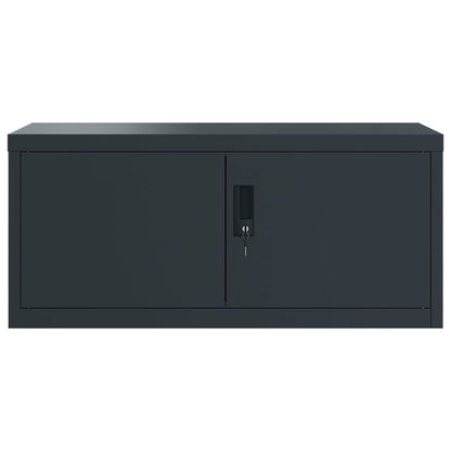 vidaXL File Cabinet Anthracite 90x40x180 cm Steel