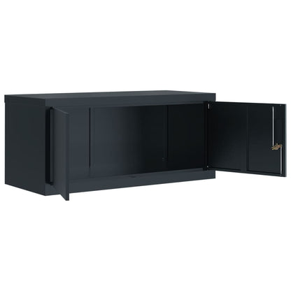 vidaXL File Cabinet Anthracite 90x40x240 cm Steel