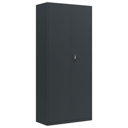 vidaXL File Cabinet Anthracite 90x40x240 cm Steel