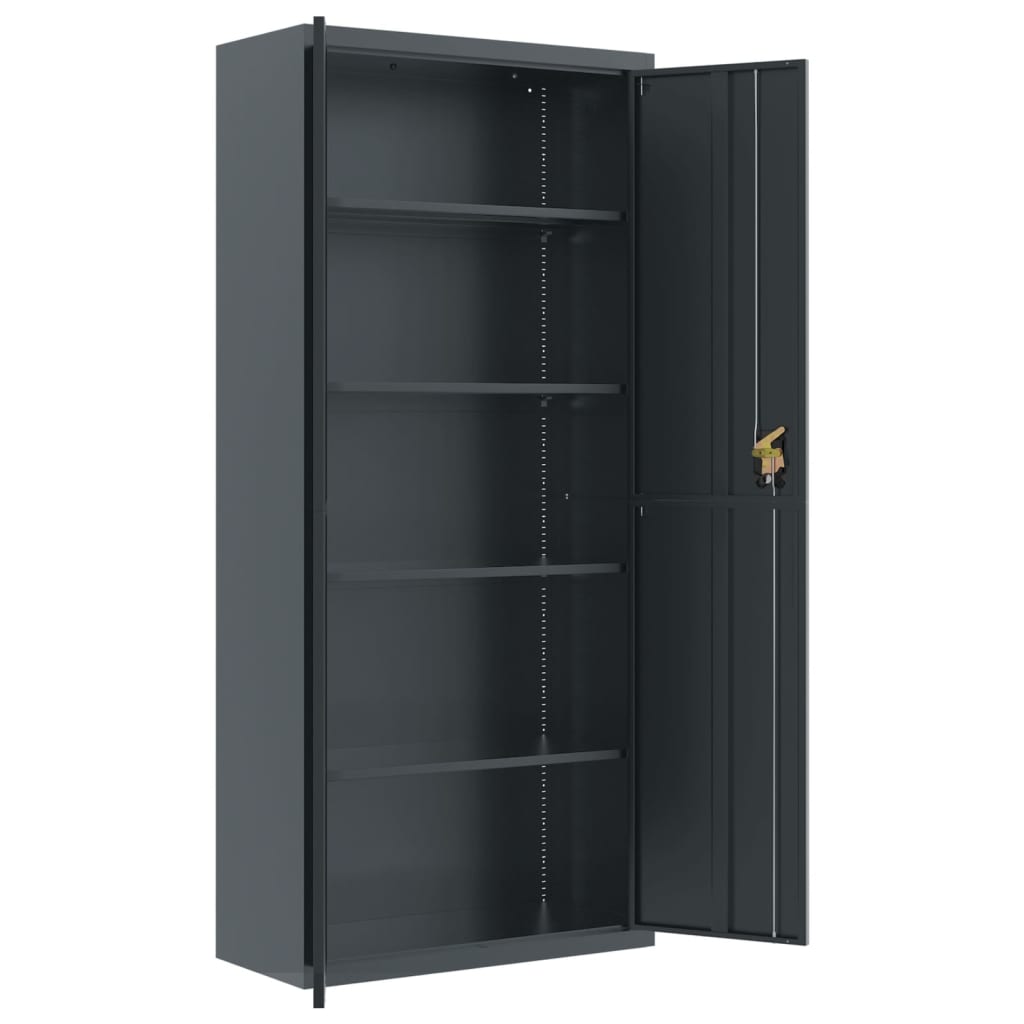 vidaXL File Cabinet Anthracite 90x40x240 cm Steel