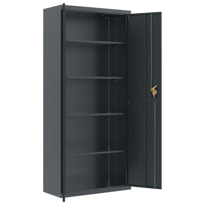 vidaXL File Cabinet Anthracite 90x40x240 cm Steel