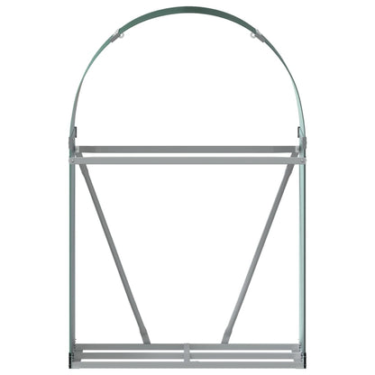 vidaXL Log Holder Green 80x45x120 cm Galvanised Steel
