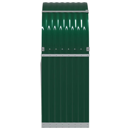vidaXL Log Holder Green 80x45x120 cm Galvanised Steel