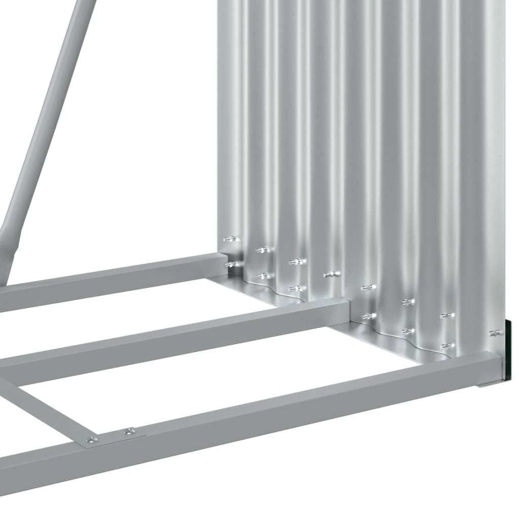 vidaXL Log Holder Green 80x45x120 cm Galvanised Steel