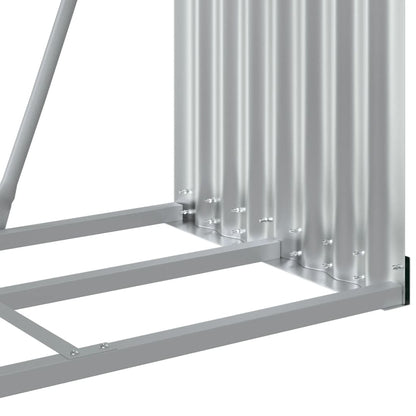 vidaXL Log Holder Green 80x45x120 cm Galvanised Steel