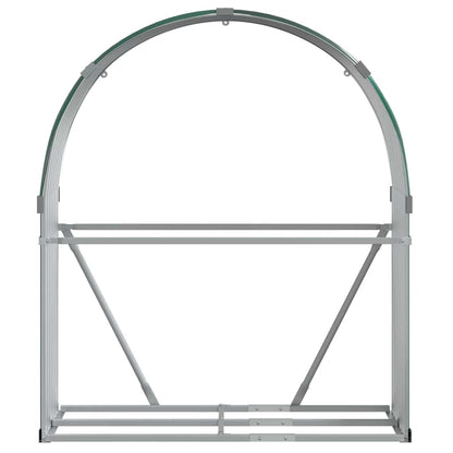 vidaXL Log Holder Green 120x45x140 cm Galvanised Steel