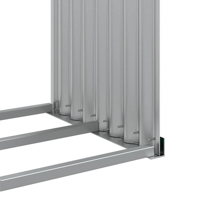 vidaXL Log Holder Green 120x45x140 cm Galvanised Steel