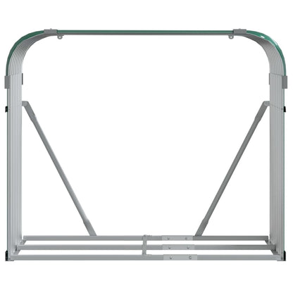 vidaXL Log Holder Green 120x45x100 cm Galvanised Steel