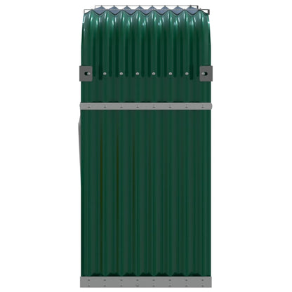 vidaXL Log Holder Green 120x45x100 cm Galvanised Steel
