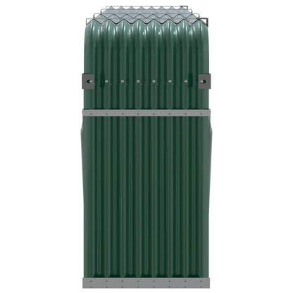 vidaXL Log Holder Green 234x45x100 cm Galvanised Steel