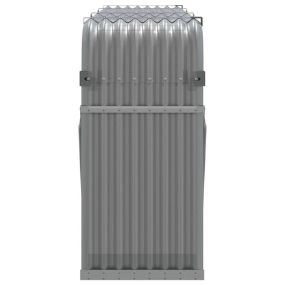 vidaXL Log Holder Light Grey 234x45x100 cm Galvanised Steel