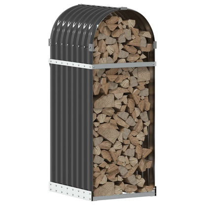 vidaXL Log Holder Anthracite 40x45x100 cm Galvanised Steel