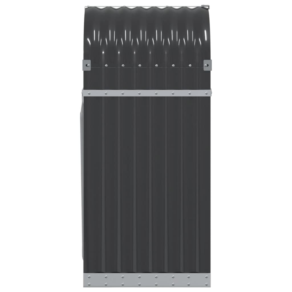 vidaXL Log Holder Anthracite 40x45x100 cm Galvanised Steel