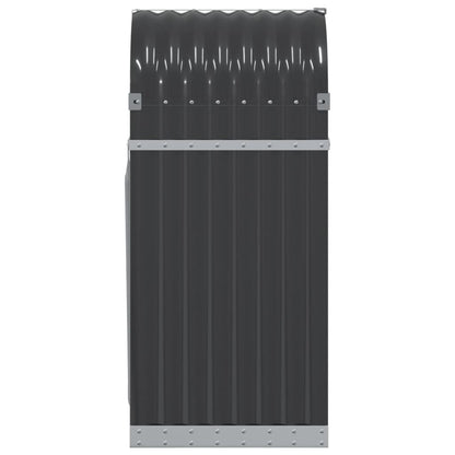 vidaXL Log Holder Anthracite 40x45x100 cm Galvanised Steel