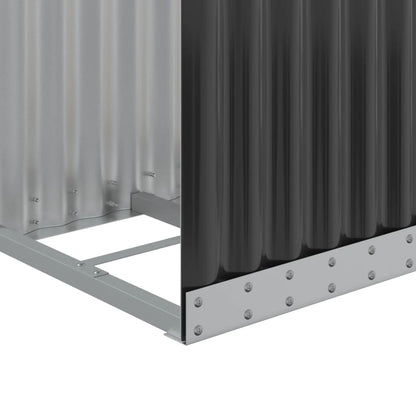 vidaXL Log Holder Anthracite 40x45x100 cm Galvanised Steel