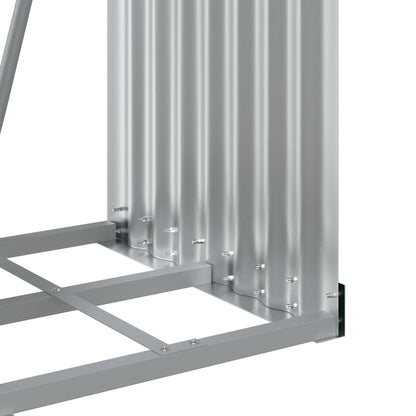 vidaXL Log Holder Anthracite 40x45x100 cm Galvanised Steel
