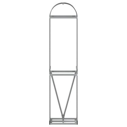 vidaXL Log Holder Anthracite 40x45x170 cm Galvanised Steel