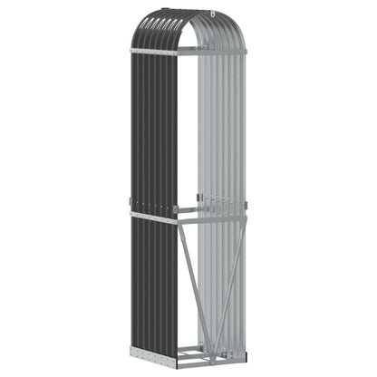 vidaXL Log Holder Anthracite 40x45x170 cm Galvanised Steel