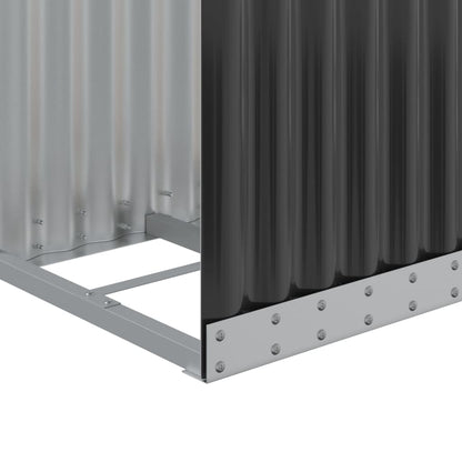 vidaXL Log Holder Anthracite 40x45x170 cm Galvanised Steel