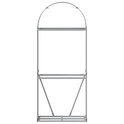 vidaXL Log Holder Anthracite 80x45x190 cm Galvanised Steel