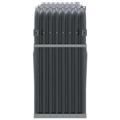 vidaXL Log Holder Anthracite 180x45x100 cm Galvanised Steel