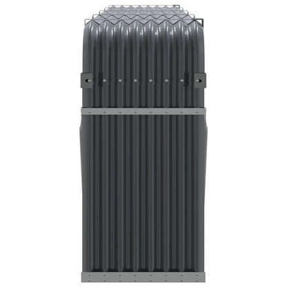 vidaXL Log Holder Anthracite 300x45x100 cm Galvanised Steel