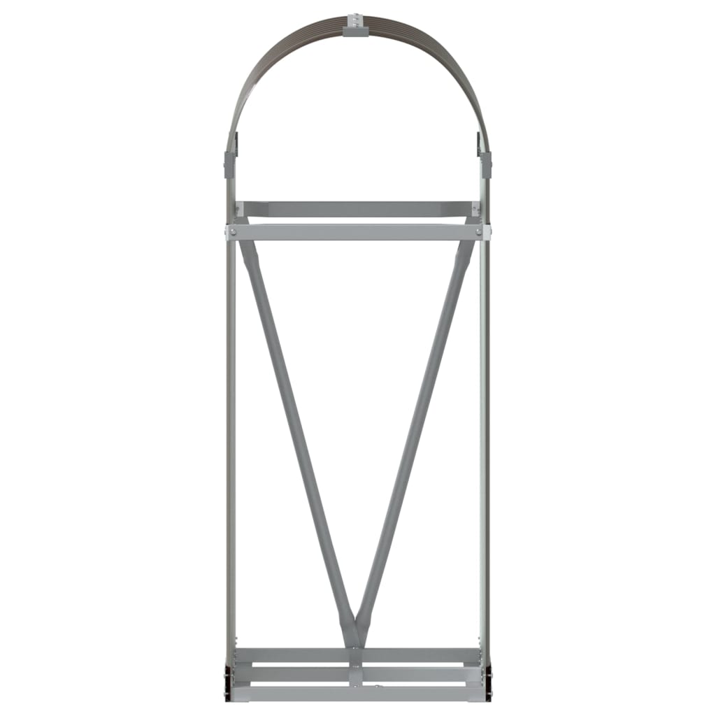 vidaXL Log Holder Brown 40x45x100 cm Galvanised Steel