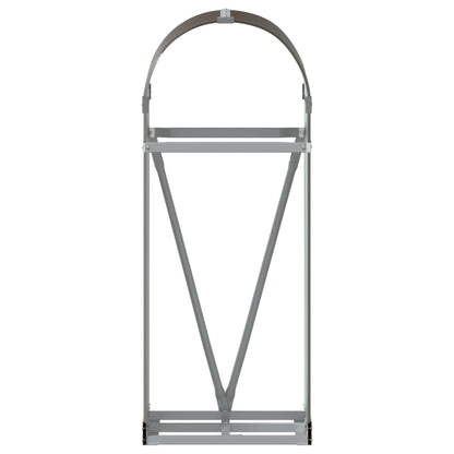 vidaXL Log Holder Brown 40x45x100 cm Galvanised Steel