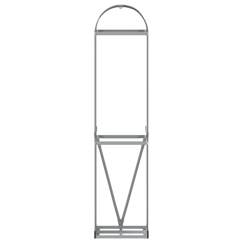 vidaXL Log Holder Brown 40x45x170 cm Galvanised Steel