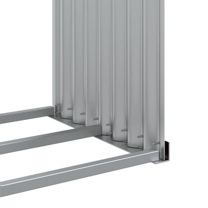 vidaXL Log Holder Brown 120x45x100 cm Galvanised Steel