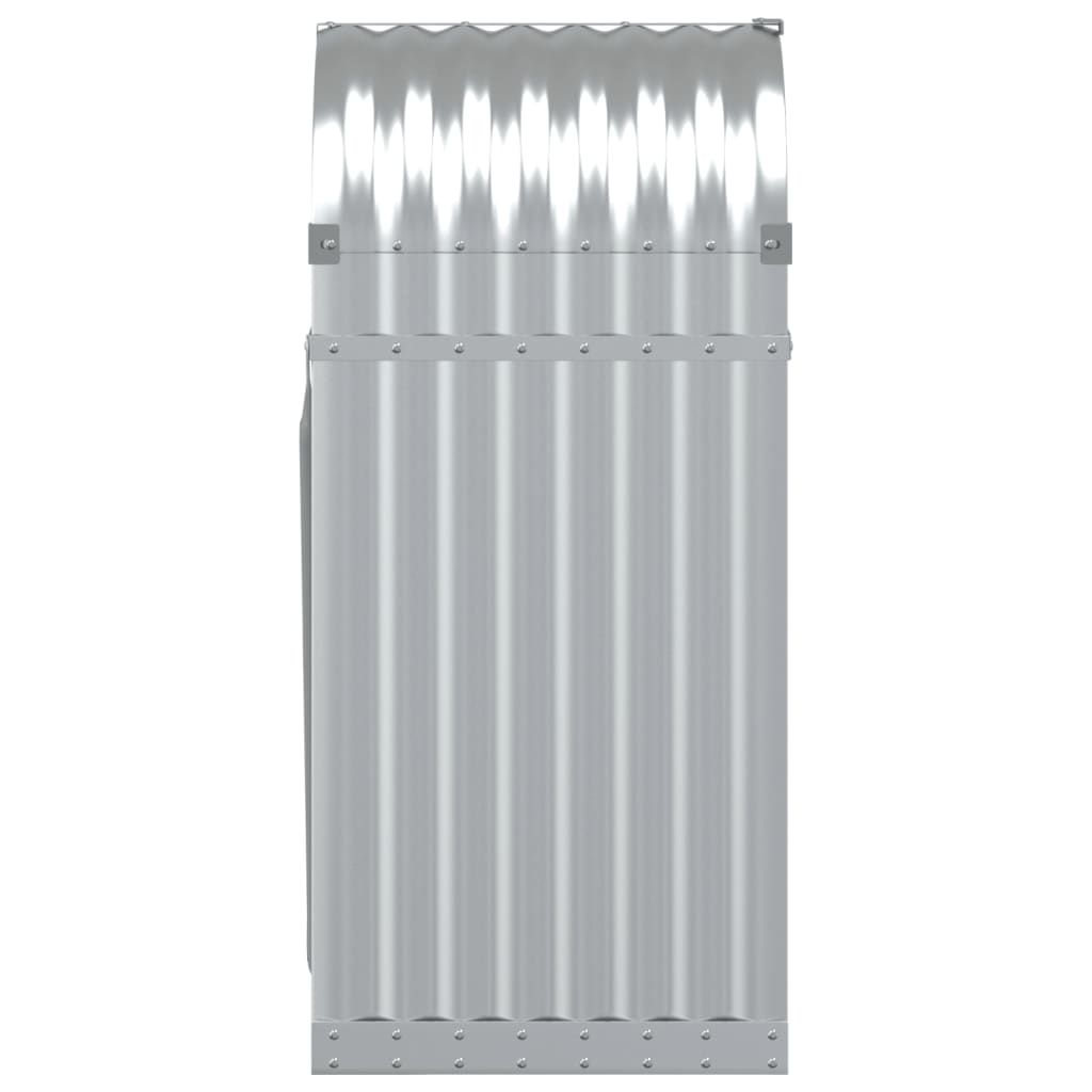 vidaXL Log Holder Silver 40x45x100 cm Galvanised Steel