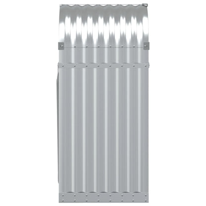 vidaXL Log Holder Silver 40x45x100 cm Galvanised Steel