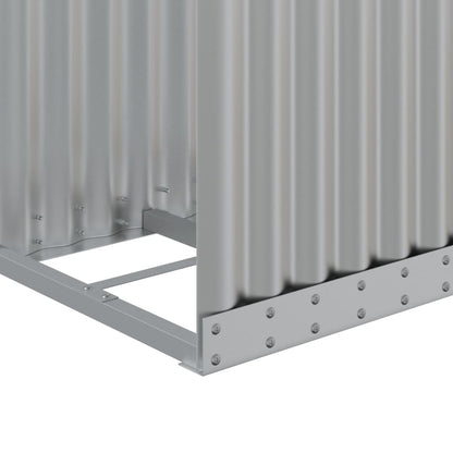 vidaXL Log Holder Silver 40x45x100 cm Galvanised Steel