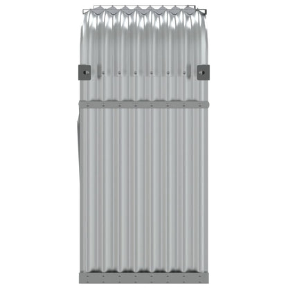 vidaXL Log Holder Silver 120x45x100 cm Galvanised Steel