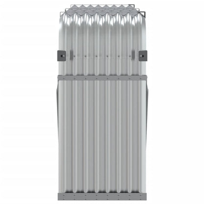 vidaXL Log Holder Silver 180x45x100 cm Galvanised Steel