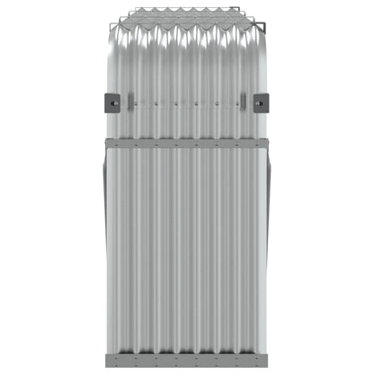 vidaXL Log Holder Silver 234x45x100 cm Galvanised Steel