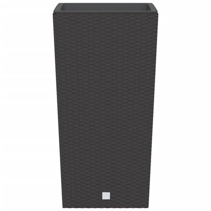 vidaXL Planter with Removable Inner Brown 21 / 49 L PP Rattan
