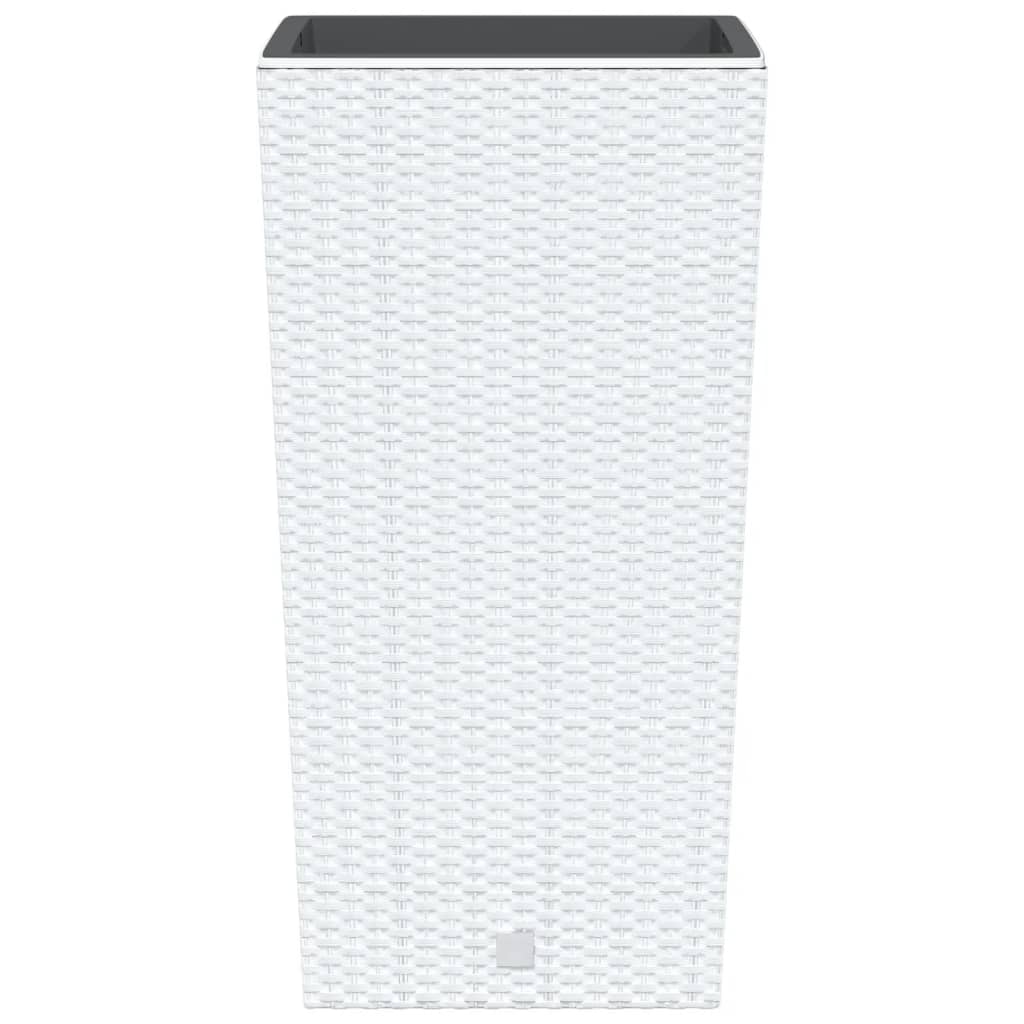 vidaXL Planter with Removable Inner White 21 / 49 L PP Rattan