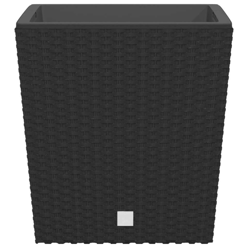 vidaXL Planter with Removable Inner Anthracite 21 / 32 L PP Rattan