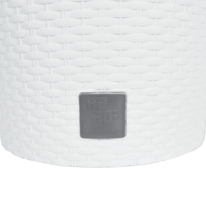 vidaXL Planter with Removable Inner White 15 / 15.3 L PP Rattan