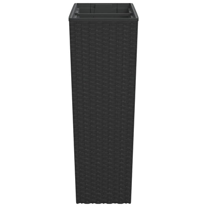 vidaXL Planter with Removable Inner Anthracite 12 / 44 L PP Rattan