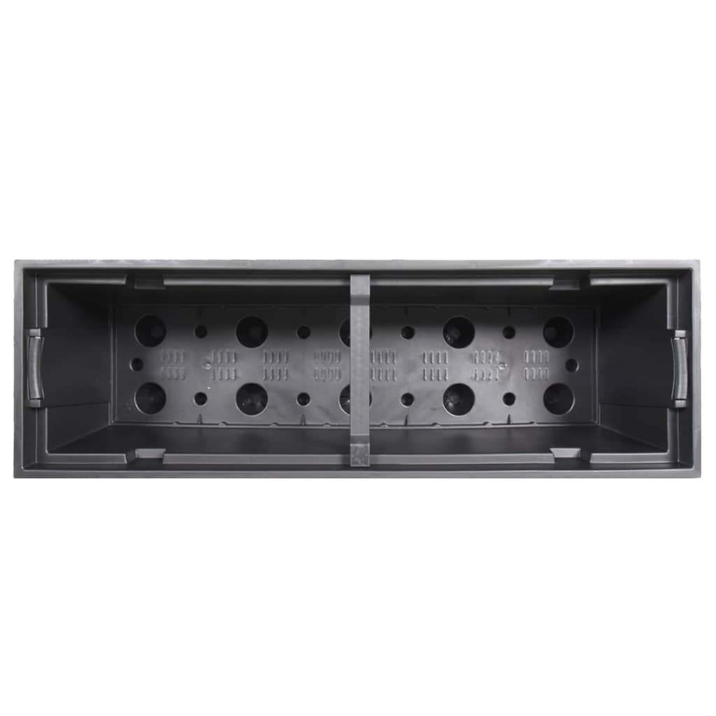 vidaXL Planter with Removable Inner Anthracite 12 / 44 L PP Rattan
