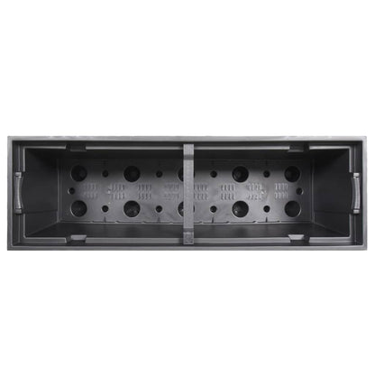 vidaXL Planter with Removable Inner Anthracite 12 / 44 L PP Rattan