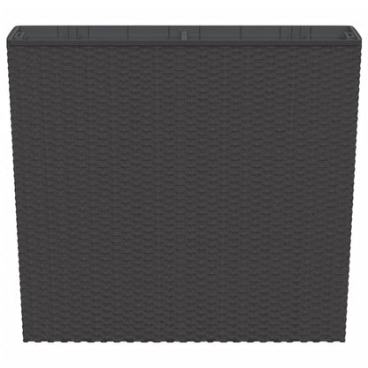 vidaXL Planter with Removable Inner Brown 12 / 44 L PP Rattan